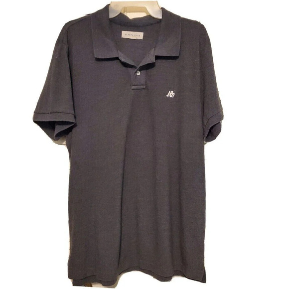 Aeropostale Polo Shirt Mens Gray Xlarge Classic School Short Sleeve Collared - Picture 1 of 3